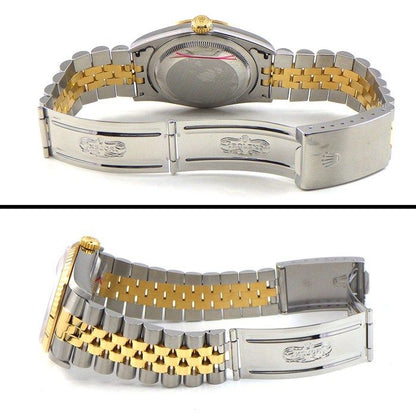 Rolex Watch Datejust Arabic Index White Dial 18k Yellow Gold SS Automatic — view 3