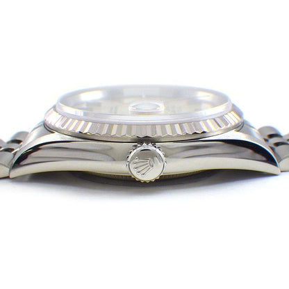 Rolex Watch Datejust Silver Dial Date 18k White Gold SS Automatic — view 2