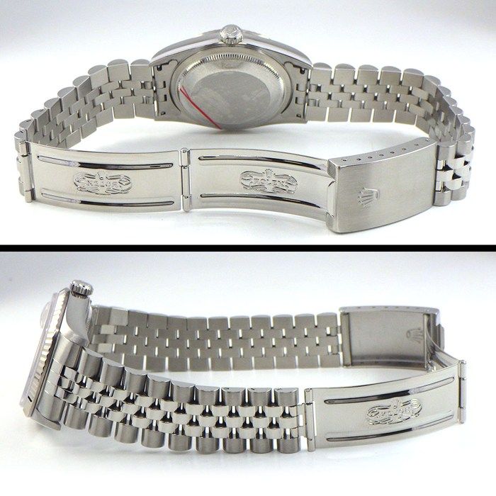 Rolex Watch Datejust Silver Dial Date 18k White Gold SS Automatic — view 3