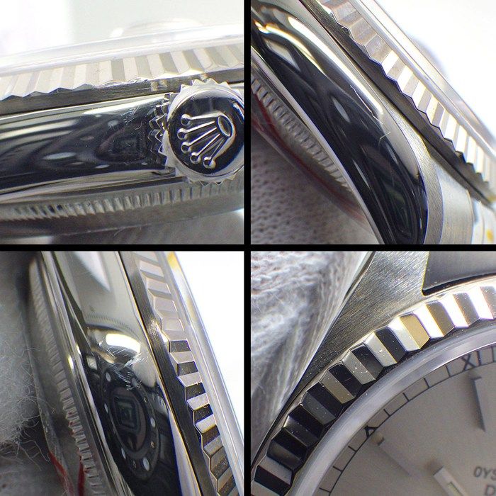 Rolex Watch Datejust Silver Dial Date 18k White Gold SS Automatic — view 6