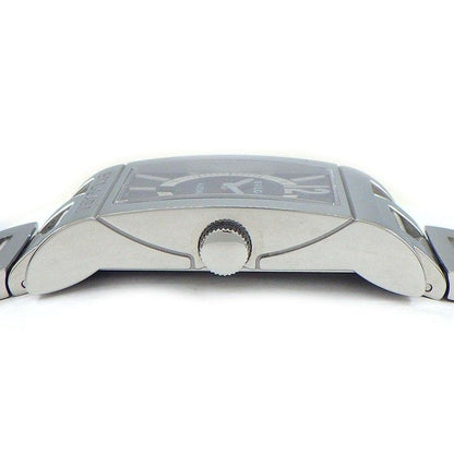Bvlgari Watch Rettangolo Rectangular Black Dial Date SS Automatic — view 2