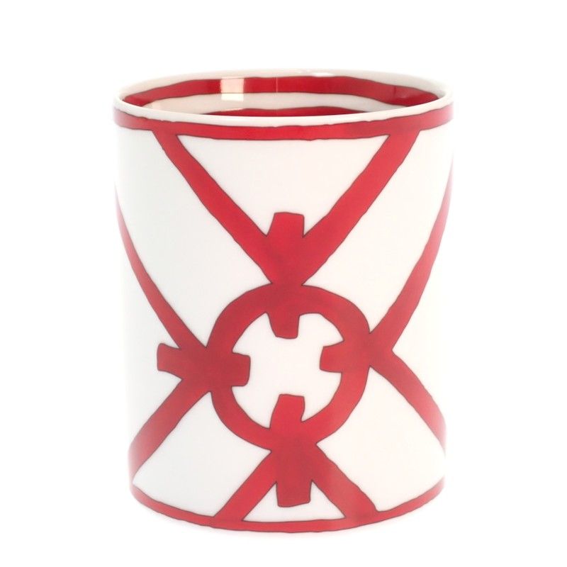 Hermes Guadalquivir Mug No2 Tableware Porcelain Red White Housewarming Gift — view 4