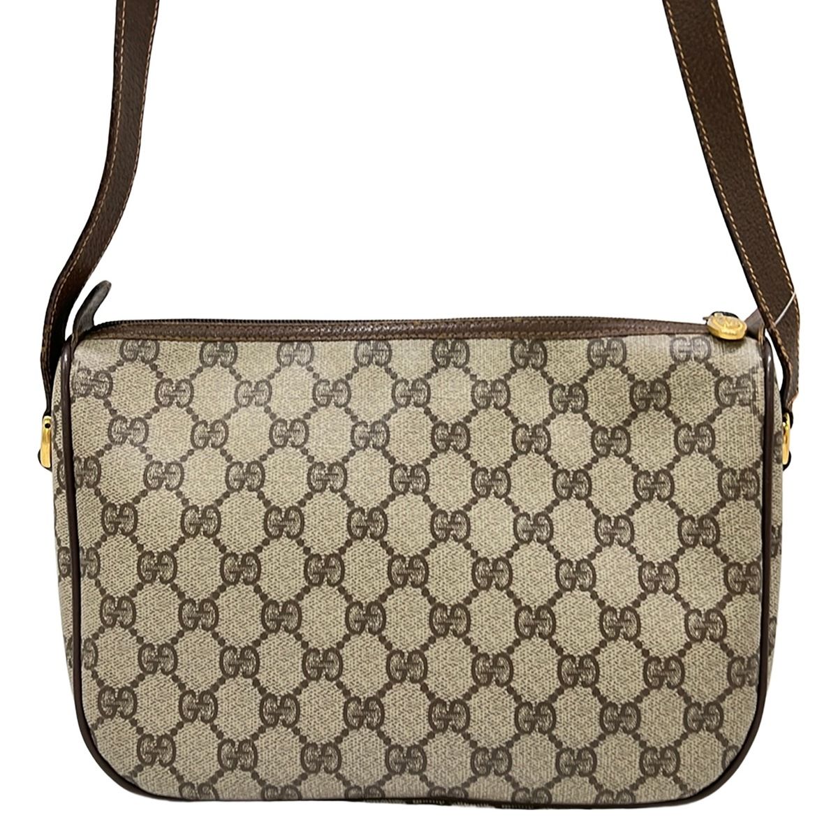 Gucci Shoulder Bag Collection GG Plus Supreme Sherry Beige Dark Brown Multi — view 3