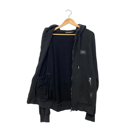 Dolce & Gabbana Pullover Hoodie Logo Plate Black — view 4