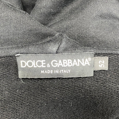 Dolce & Gabbana Pullover Hoodie Logo Plate Black — view 8
