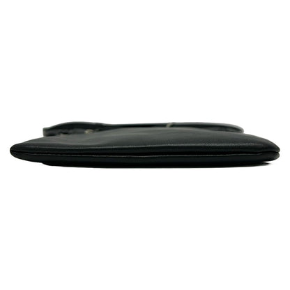 Saint Laurent Paris Shoulder Bag Flat Cross Black Leather — view 5