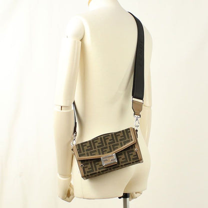 Fendi Soft Trunk 2-Way Baguette Handbag Jacquard — view 8