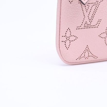 Louis Vuitton Pochette Cles Coin Purse Monogram Mahina Salmon Pink — view 7