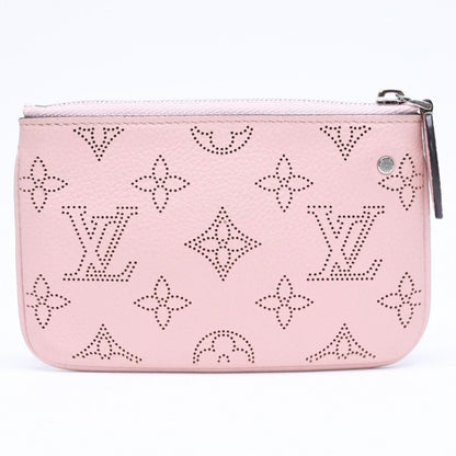 Louis Vuitton Pochette Cles Coin Purse Monogram Mahina Salmon Pink — view 3