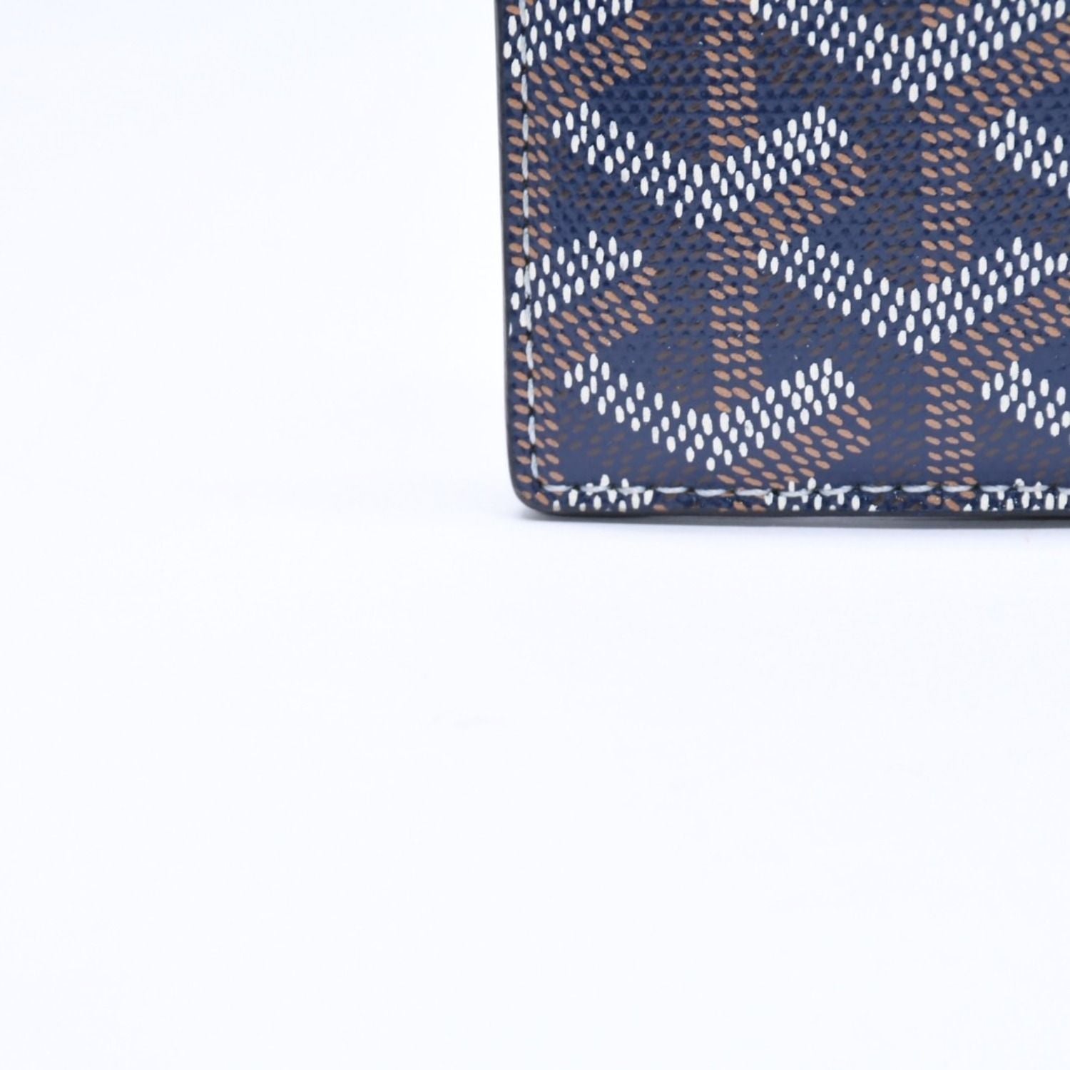 Goyard Saint Sulpice Card Case Navy Vausel Calfskin — view 6