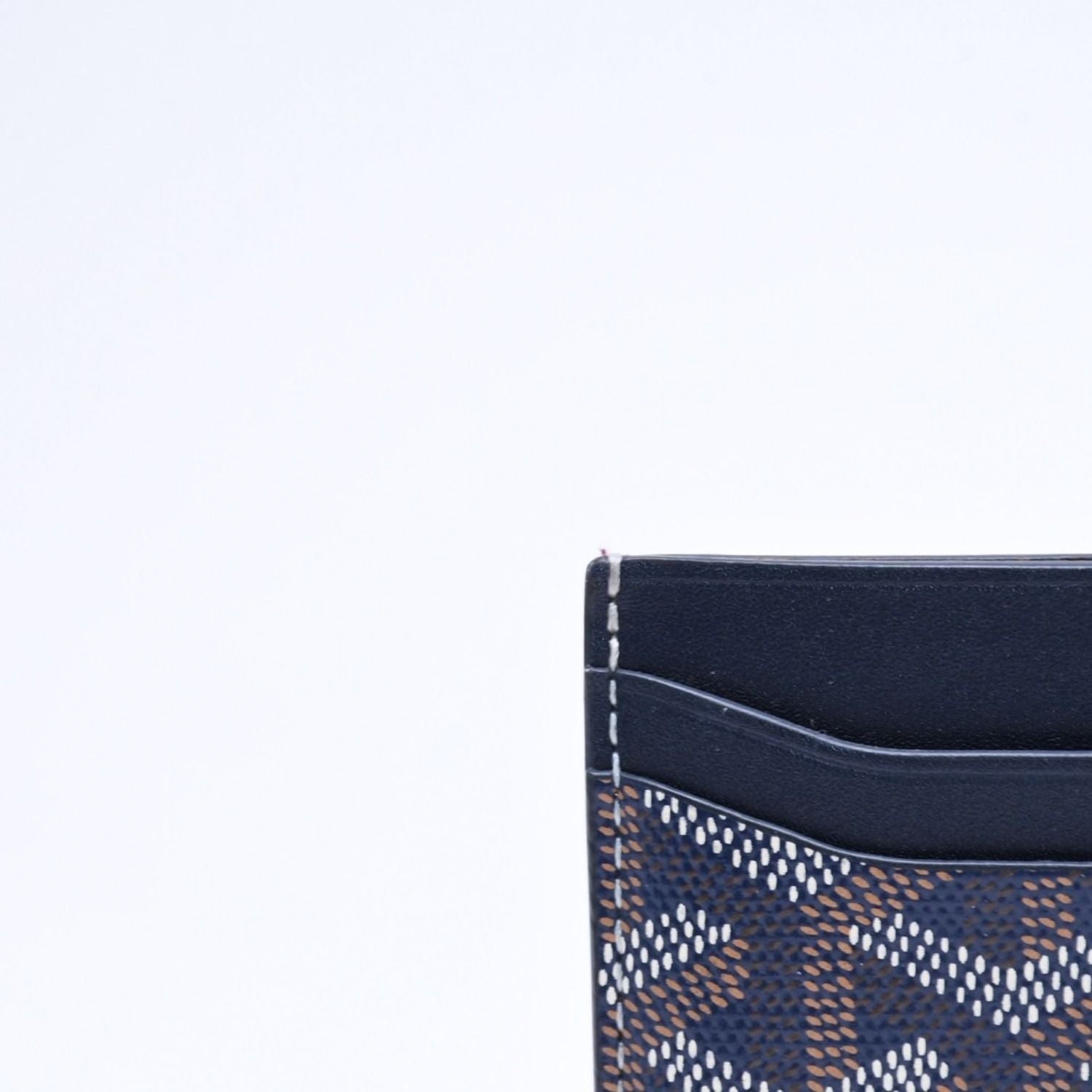 Goyard Saint Sulpice Card Case Navy Vausel Calfskin — view 5