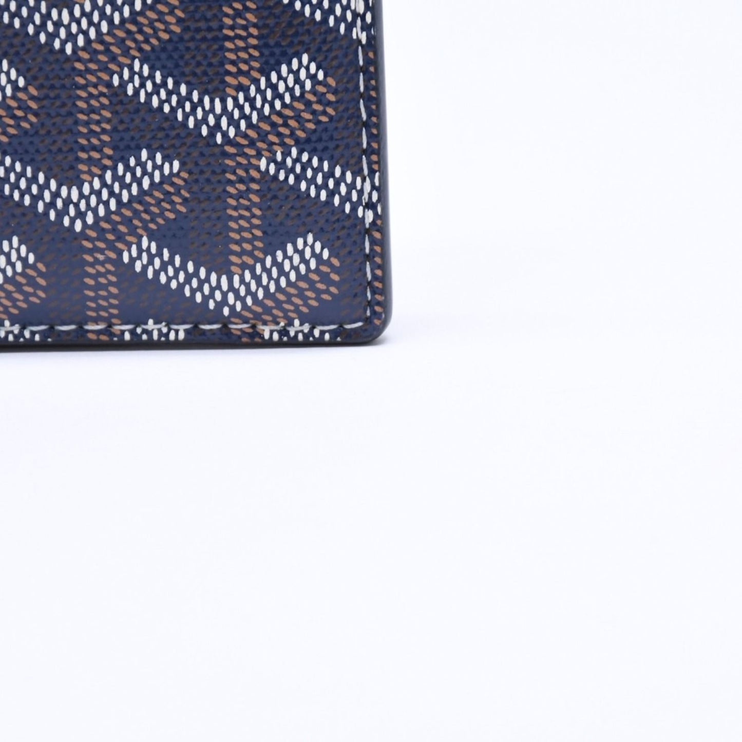 Goyard Saint Sulpice Card Case Navy Vausel Calfskin — view 4