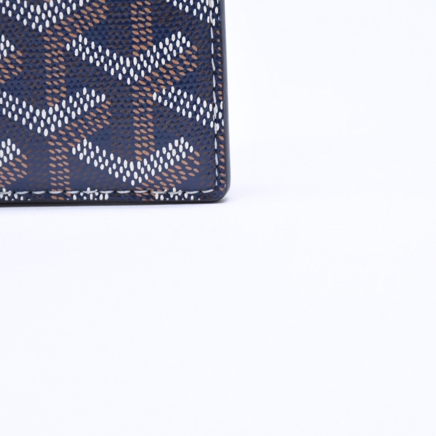 Goyard Saint Sulpice Card Case Navy Vausel Calfskin — view 4