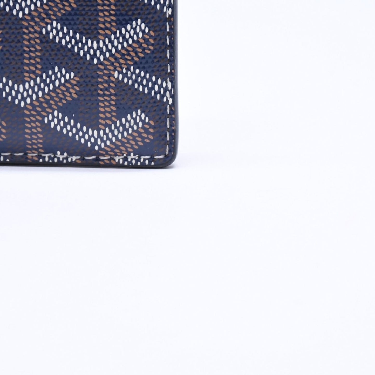 Goyard Saint Sulpice Card Case Navy Vausel Calfskin — view 8