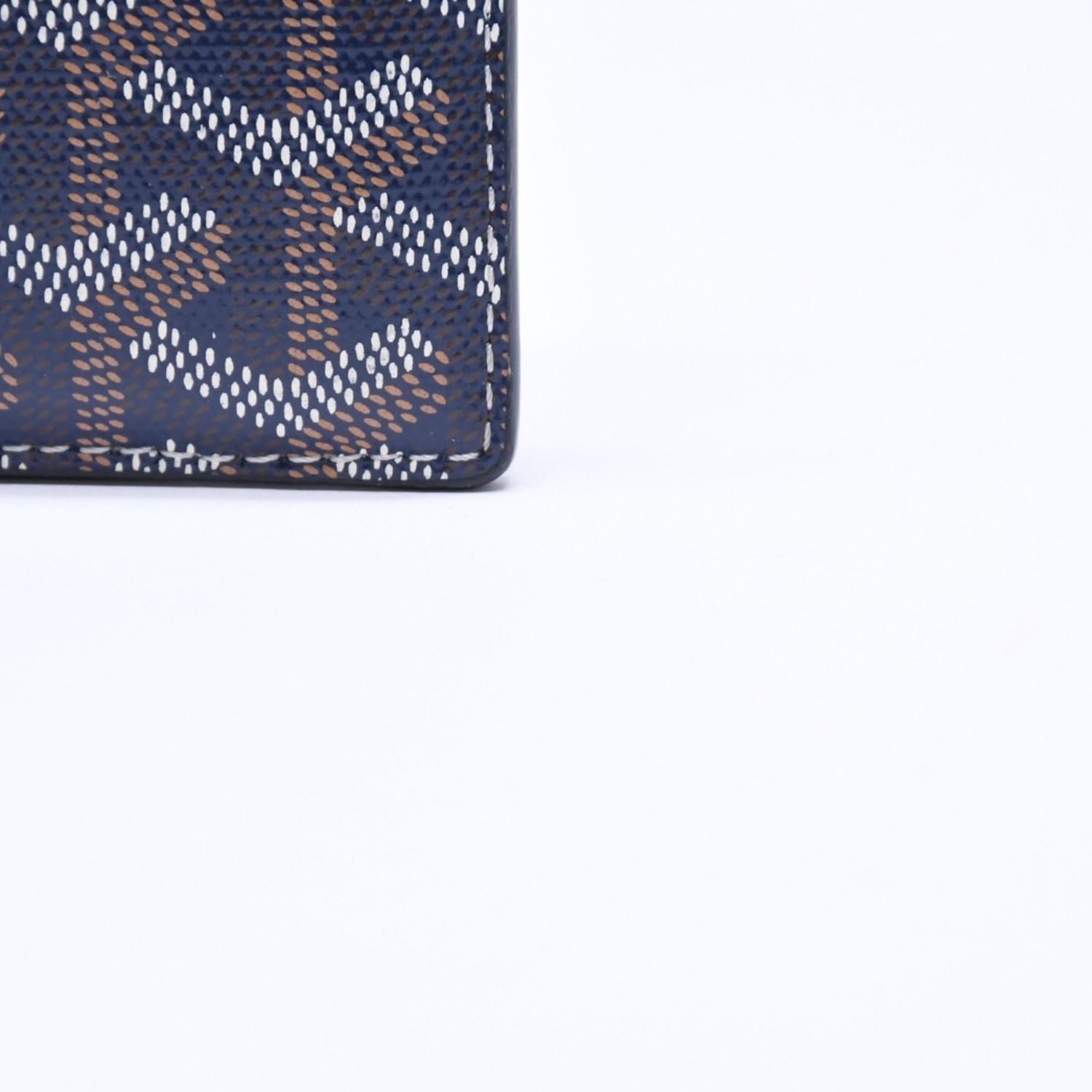 Goyard Saint Sulpice Card Case Navy Vausel Calfskin — view 8