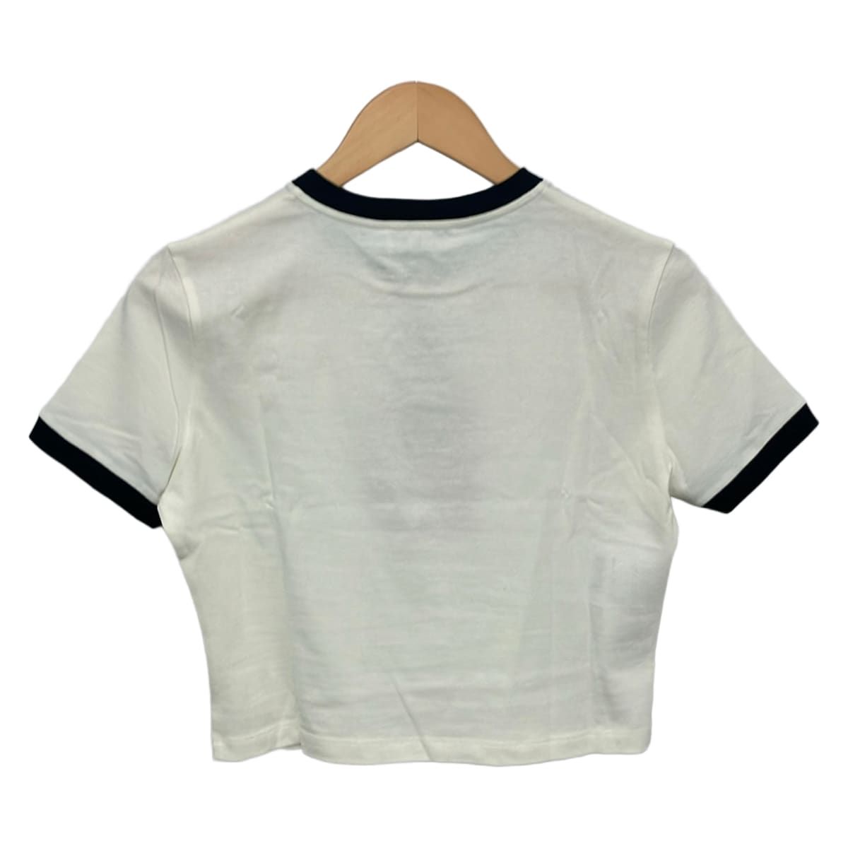 Miu Miu Short Sleeve T-Shirt White Black Crew Neck Length XS — view 2
