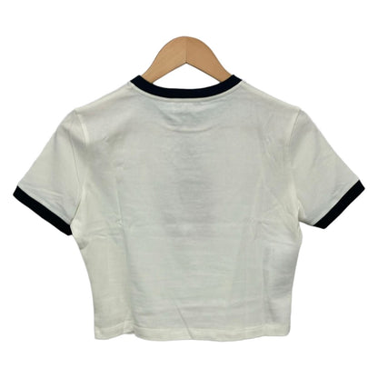 Miu Miu Short Sleeve T-Shirt White Black Crew Neck Length XS — view 2