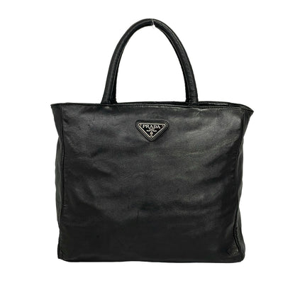 Prada Handbag Black Leather