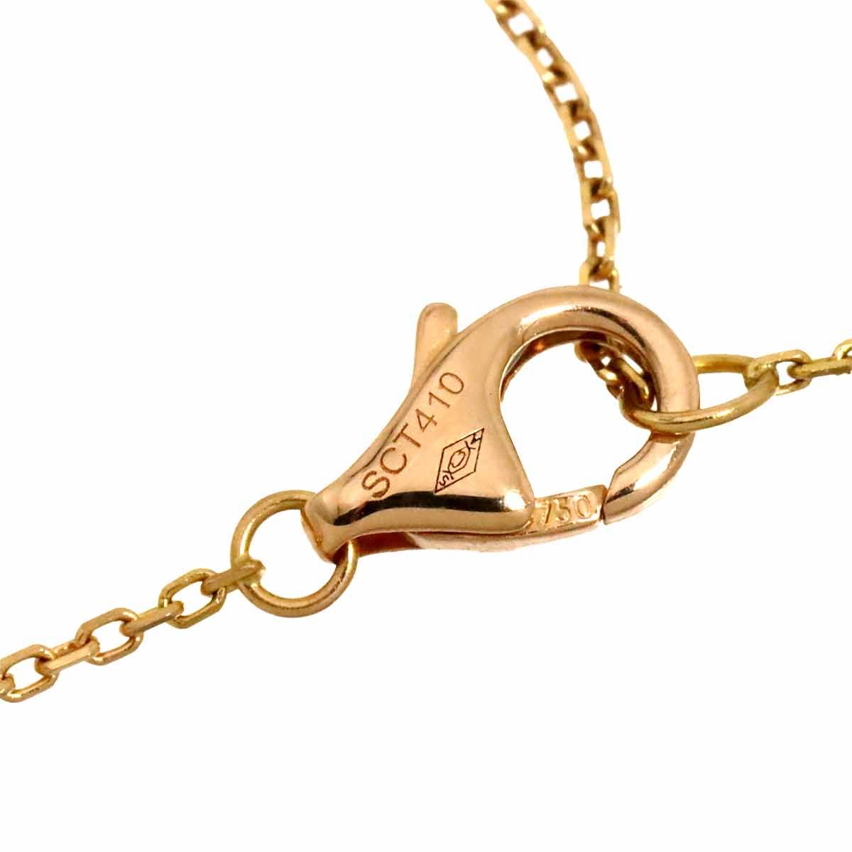 Cartier Trinity Diamond Bracelet 18 18k Yellow Gold WG PG 750 Three — view 5