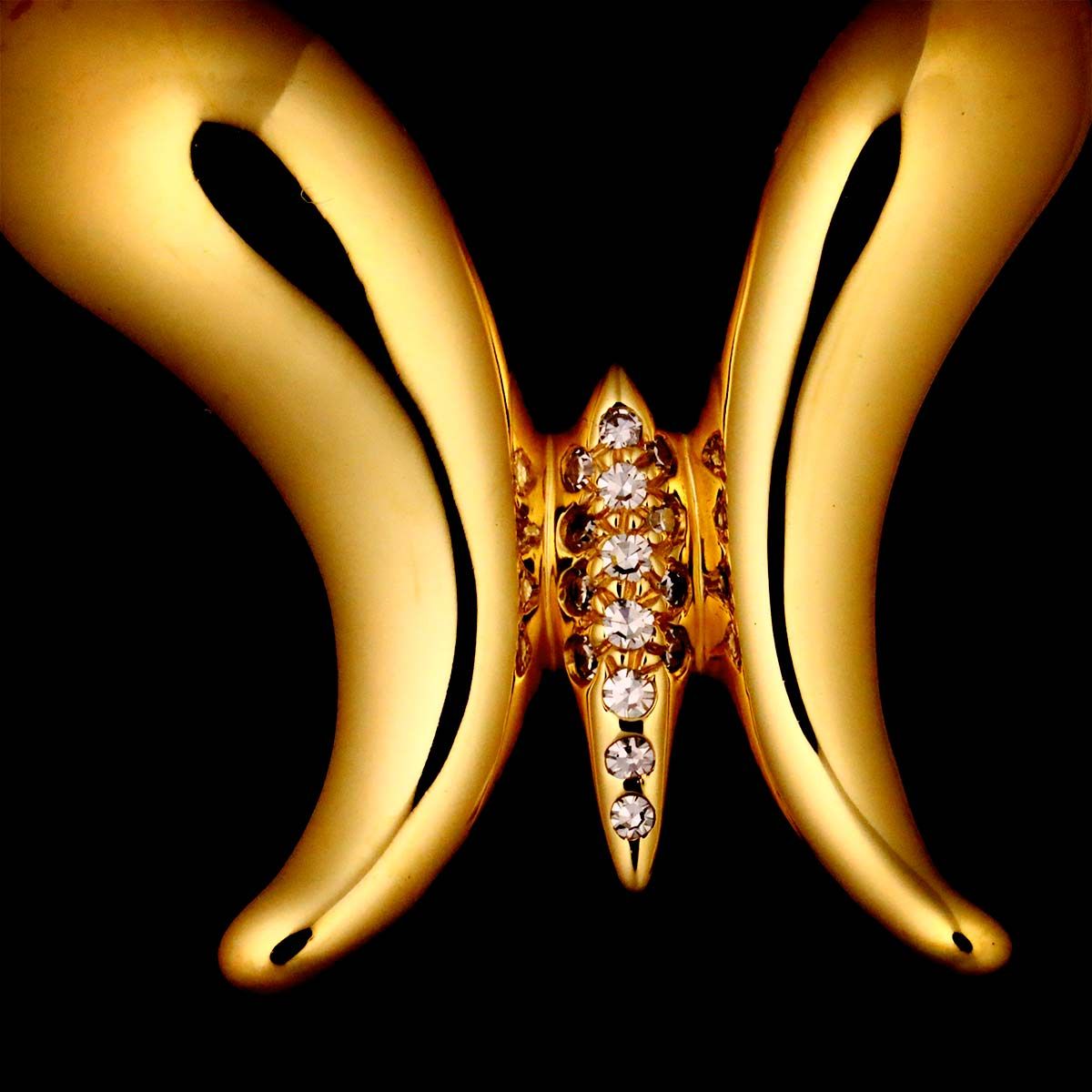 Tiffany & Co Butterfly Diamond Necklace 40 18k Yellow Gold — view 7