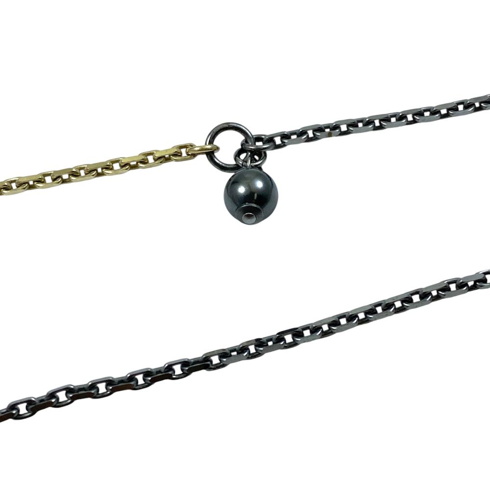 Chanel CC Logo Star Moon Pendant Charm 17 B Metal Rhinestone Pearl Tone — view 4
