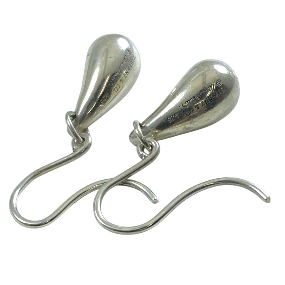 Tiffany & Co Teardrop Elsa Peretti Hook Earrings Silver — view 5