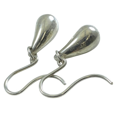 Tiffany & Co Teardrop Elsa Peretti Hook Earrings Silver — view 5