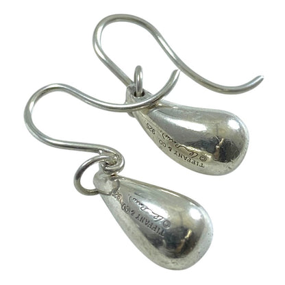 Tiffany & Co Teardrop Elsa Peretti Hook Earrings Silver — view 4