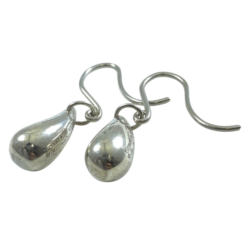 Tiffany & Co Teardrop Elsa Peretti Hook Earrings Silver — view 2