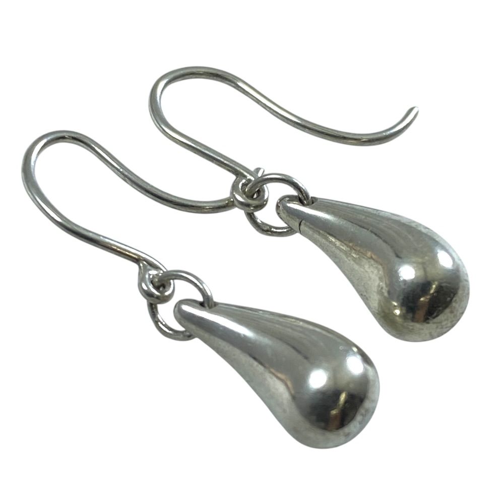 Tiffany & Co Teardrop Elsa Peretti Hook Earrings Silver