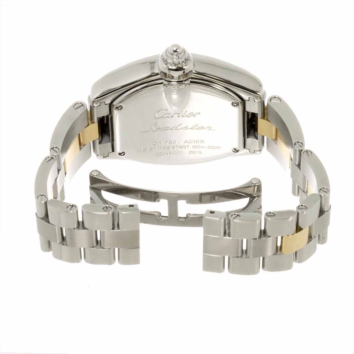 Cartier Roadster SM Watch Date Silver 18k Yellow Gold Quartz — view 5
