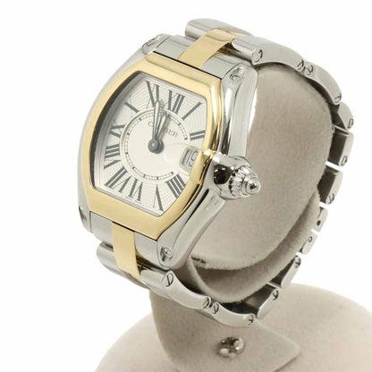Cartier Roadster SM Watch Date Silver 18k Yellow Gold Quartz — view 3