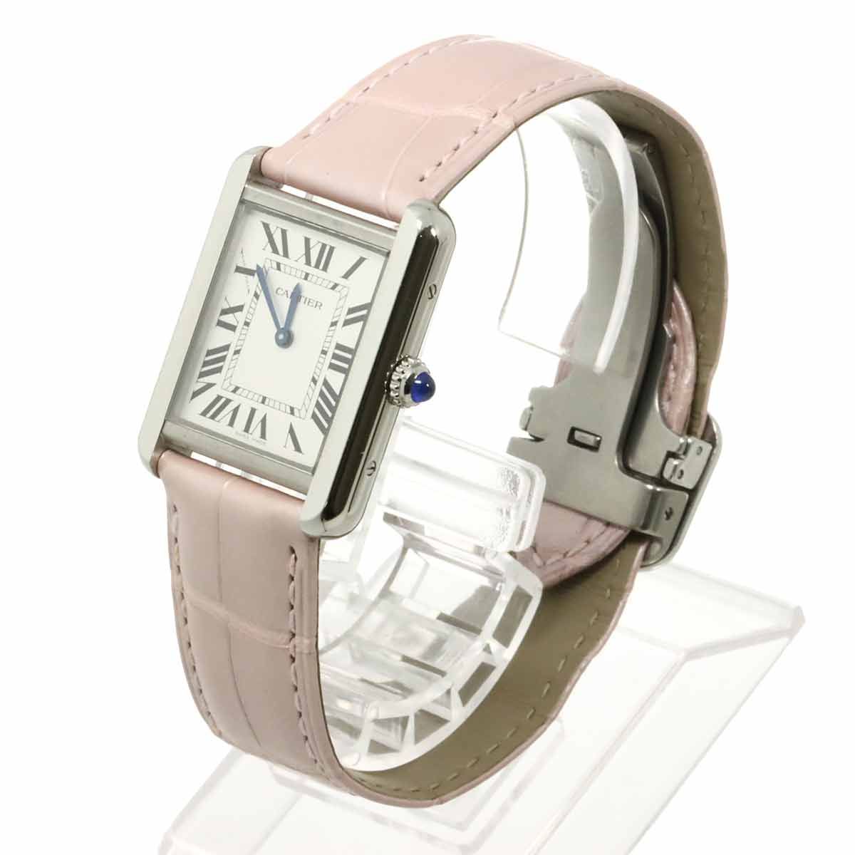 Cartier Tank Solo SM Watch Silver Quartz — view 3