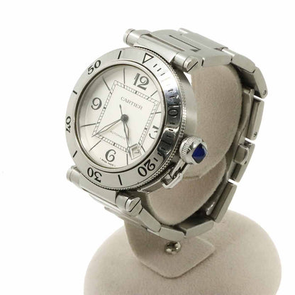 Cartier Pasha Seatimer Watch Date Silver Automatic — view 2