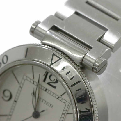 Cartier Pasha Seatimer Watch Date Silver Automatic — view 7
