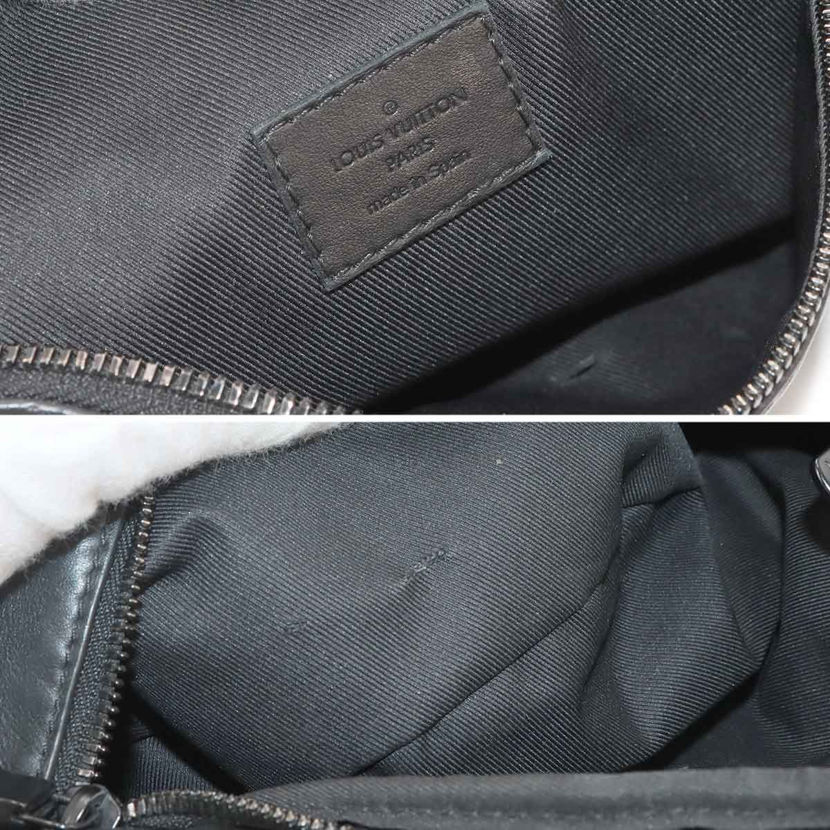 Louis Vuitton Monogram Shadow Discovery Bum Bag Leather Noir — view 7
