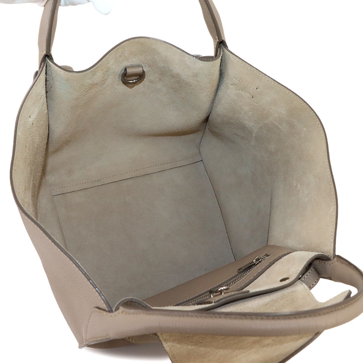 Celine Big Bag Small with Long Strap 2-Way Bag Leather Beige — view 7