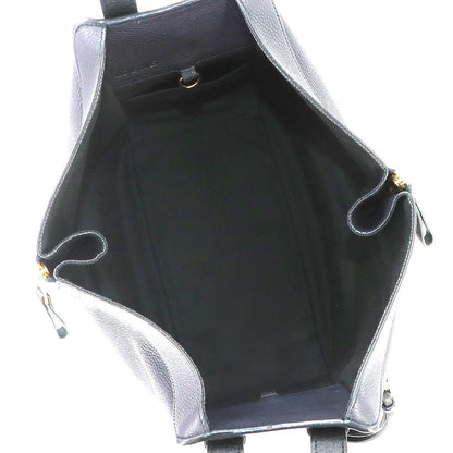 Loewe Hammock Small 2-Way Bag Leather Navy Black — view 6
