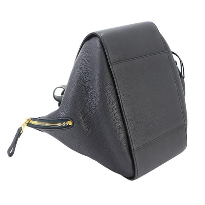 Loewe Hammock Small 2-Way Bag Leather Navy Black — view 4