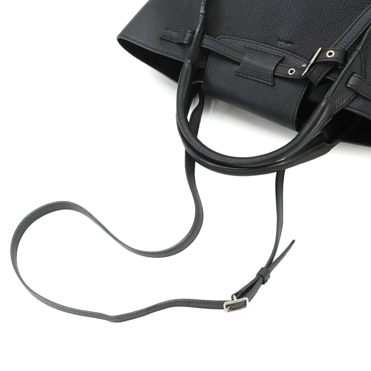 Celine Big Bag Small with Long Strap 2-Way Bag Leather Black — view 6