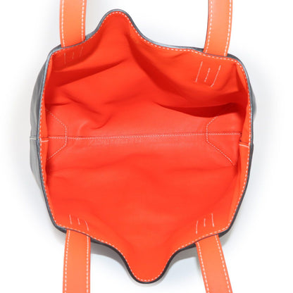 Hermes Double Sens 28 Reversible Tote Bag Sikkim Orange Black — view 7