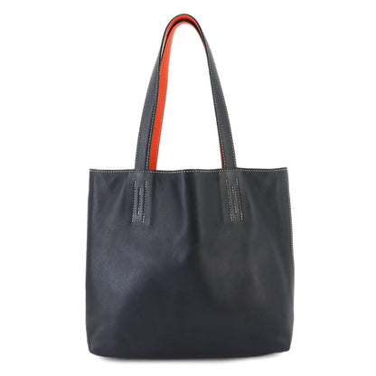 Hermes Double Sens 28 Reversible Tote Bag Sikkim Orange Black — view 3