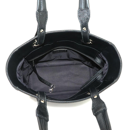 Chanel Paris Biarritz PM Tote Bag Nylon Leather Black Silver — view 7