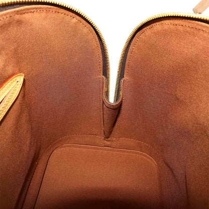 Louis Vuitton Monogram Alma Hand Bag Brown Gold — view 8