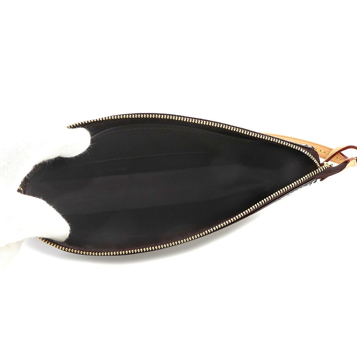 Louis Vuitton Monogram Vernis Pochette Accessoires Hand Bag Leather Amaranth — view 7