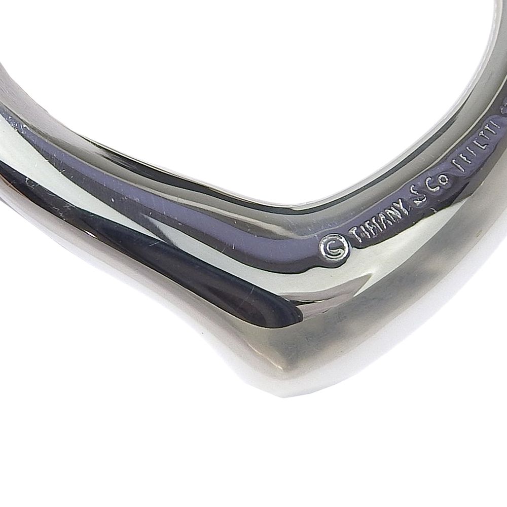 Tiffany & Co & Open Heart Large Long Elsa Peretti 925 Sterling Silver Necklace — view 6