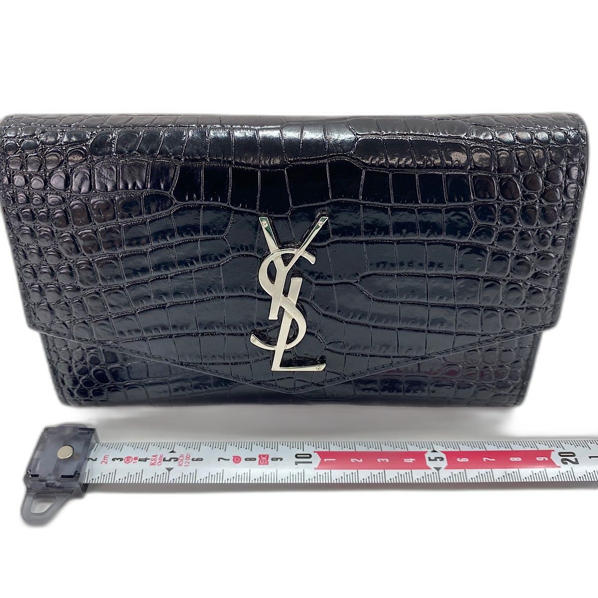 Saint Laurent Shoulder Bag Croco Embossed — view 3