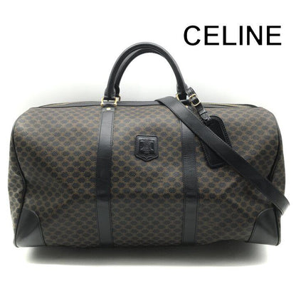 Celine Macadam Boston Hand Bag Black Bag
