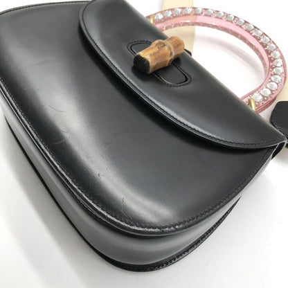Gucci Super Rare Bamboo Stone Limited 2-Way Bag Black Bag — view 4