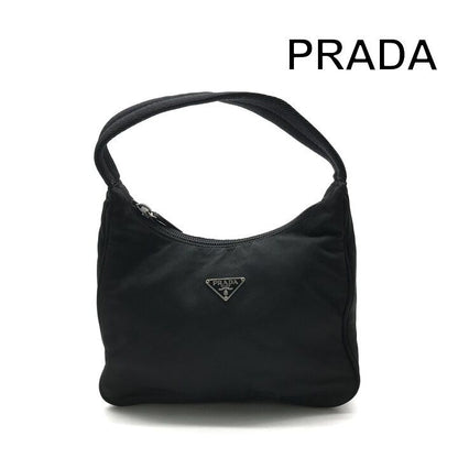 Prada Nylon Pouch Shoulder Bag Black Case